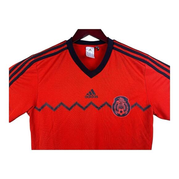 Adidas Mexico National Jersey Mens Size M Red Black Soccer Kit Futbol 2014 - Picture 2 of 11